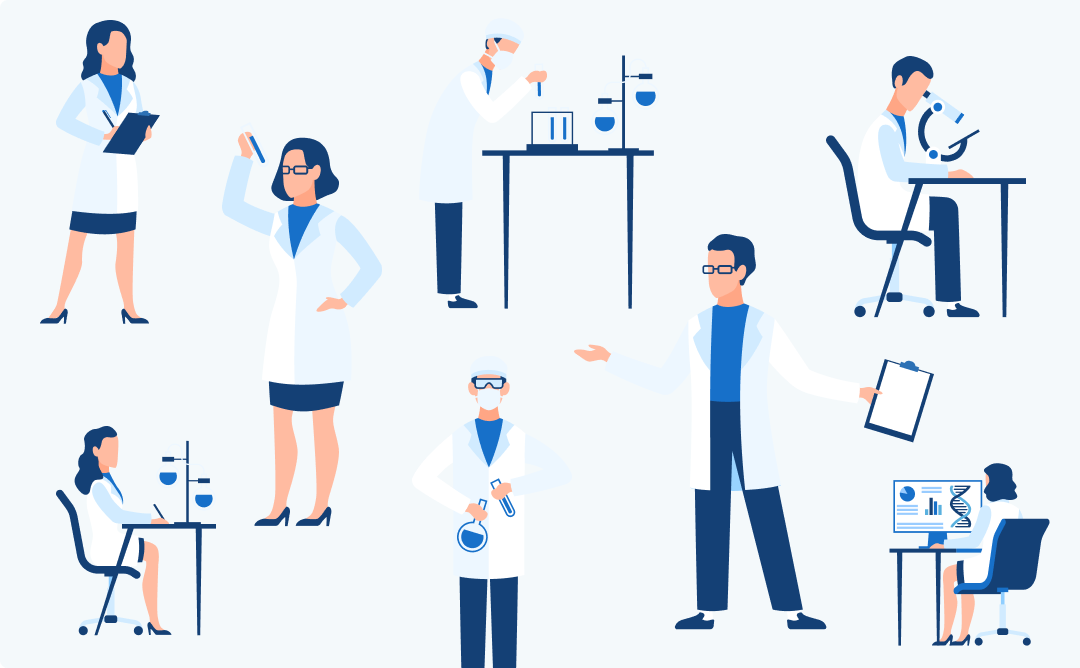 科学者イラスト画像