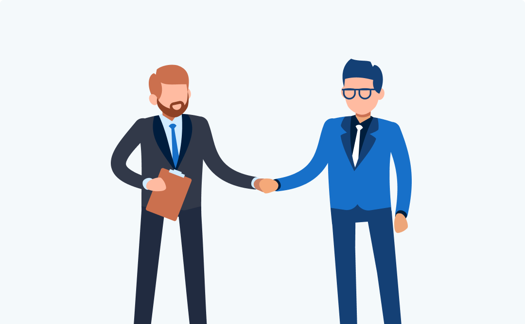 握手イラスト画像